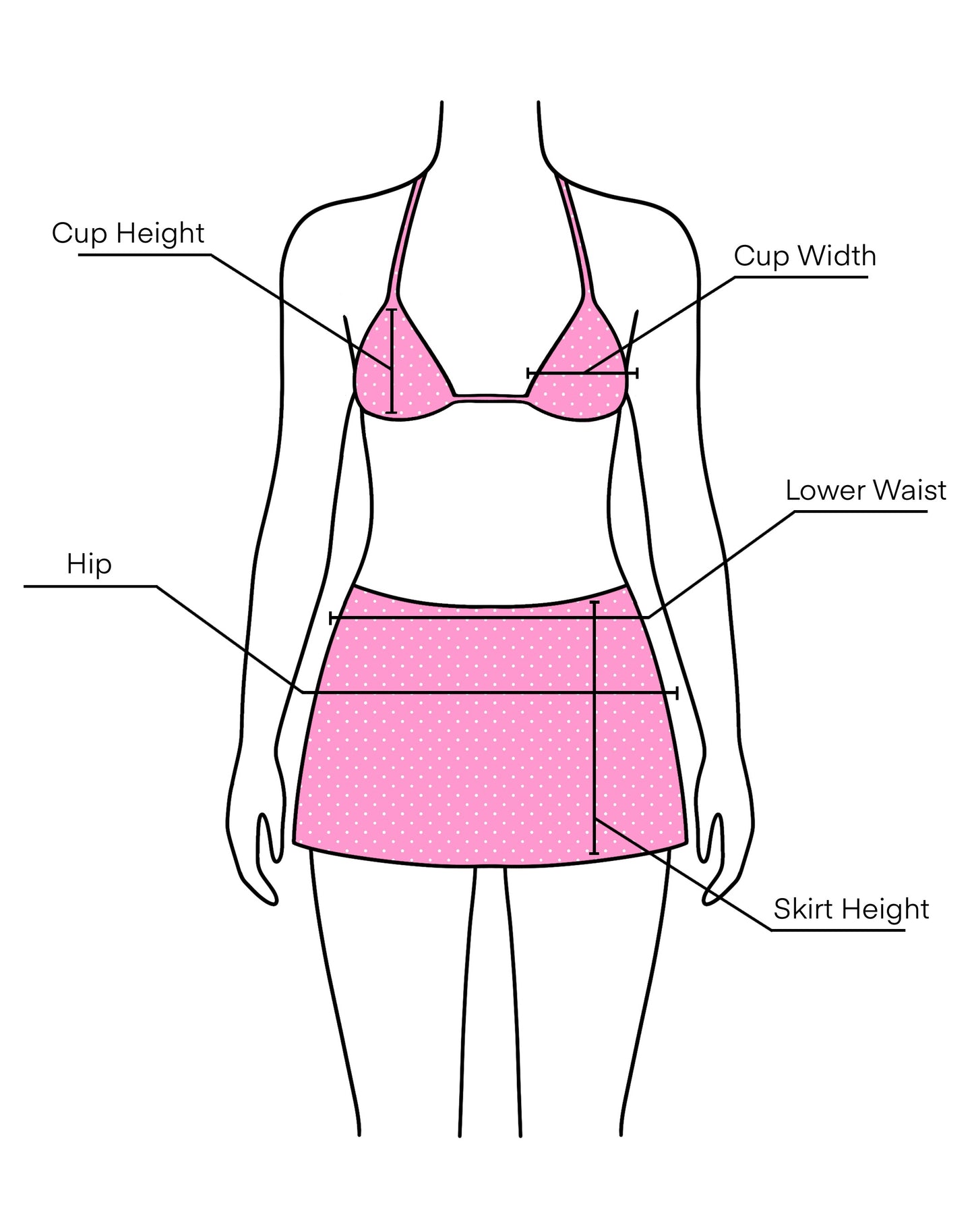 Pink Polka Dot Swimsuit Set